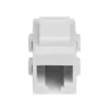 StarTech.com baltas Cat 6 RJ45 „Keystone“ lizdo tinklo mova – F/F