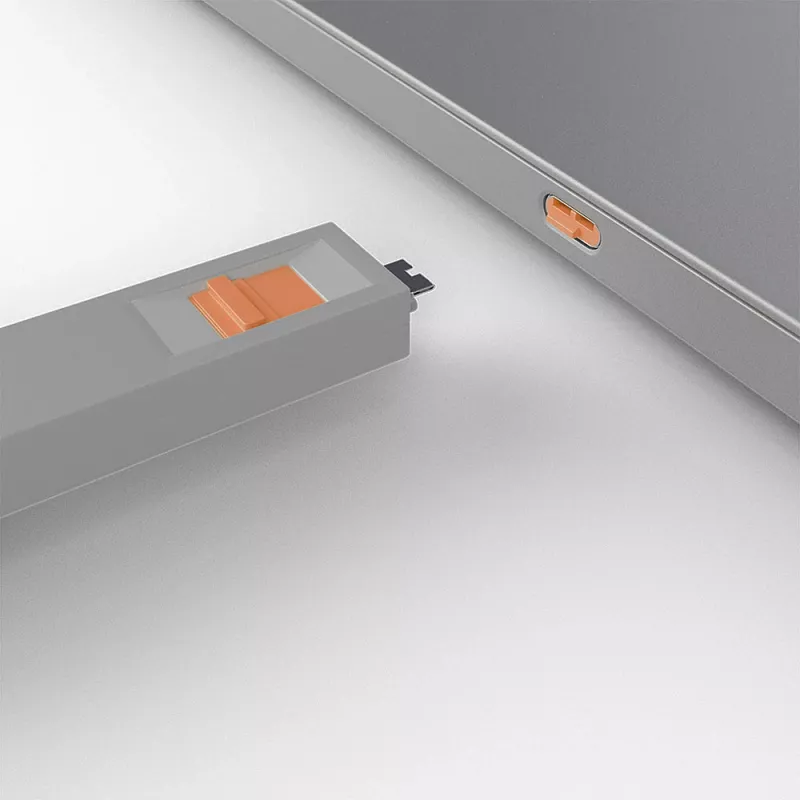 Port blocker key Lindy USB Type C Port Blocker Key Pack of 4 Blockers Oranžinė