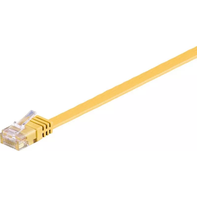 Microconnect V-UTP601Y-FLAT tinklo kabelis geltonas 1 m Cat6 U/UTP (UTP)