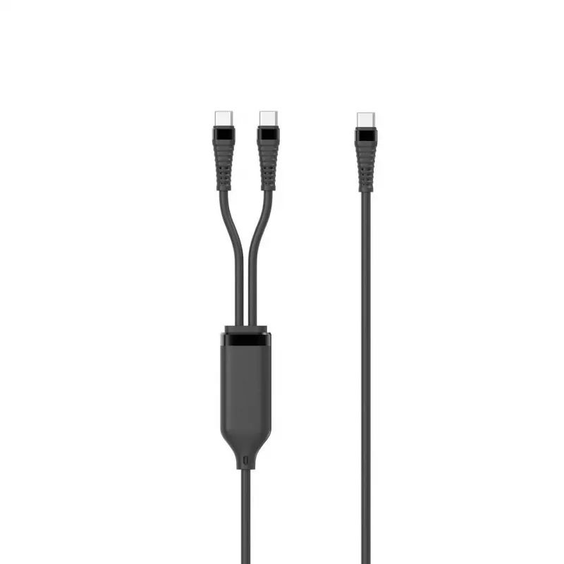 Microconnect MC-2XUSBC-100W USB laidas USB 2.0 1 m USB C Juoda