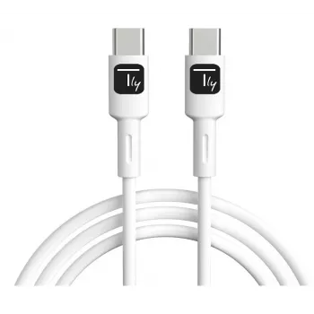 Techly ICOC-MUSB20-C60W1 USB laidas USB 2.0 1 m USB C Baltas