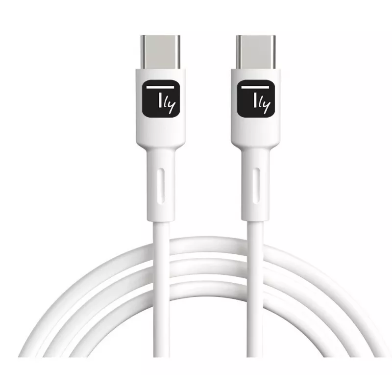 Techly ICOC-MUSB20-C60W1 USB laidas USB 2.0 1 m USB C Baltas