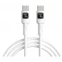 Techly ICOC-MUSB20-C60W1 USB laidas USB 2.0 1 m USB C Baltas