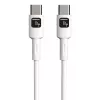 Techly ICOC-MUSB20-C60W1 USB laidas USB 2.0 1 m USB C Baltas