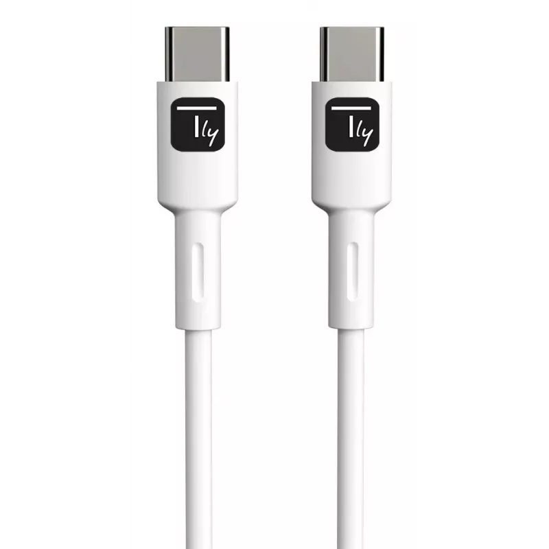 Techly ICOC-MUSB20-C60W1 USB laidas USB 2.0 1 m USB C Baltas