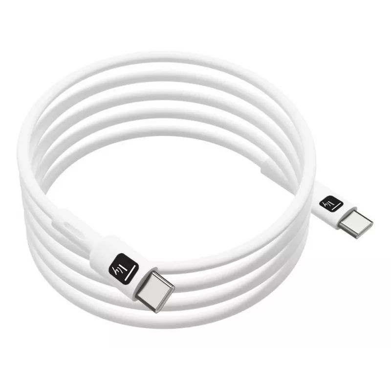 Techly ICOC-MUSB20-C60W1 USB laidas USB 2.0 1 m USB C Baltas
