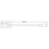 Microconnect DOCKUSB3.2CC1 USB laidas USB 3.2 Gen 2 (3.1 Gen 2) 1 m USB C juodas