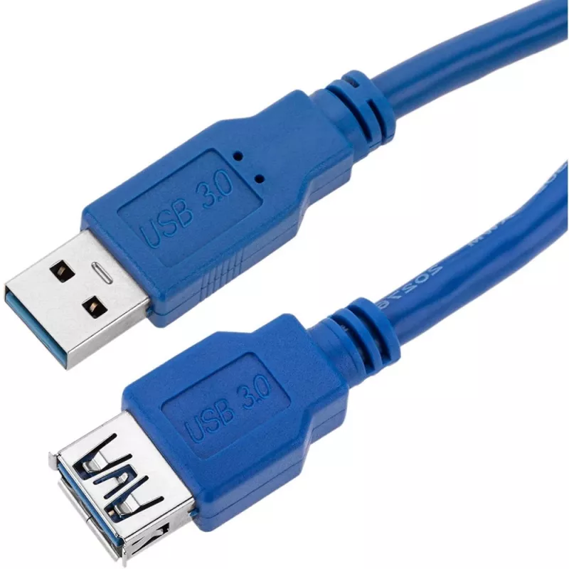 Techly USB 3.0 ilginamasis laidas A kištukas / A lizdas 3 m mėlynas ICOC U3-AA-30-EX
