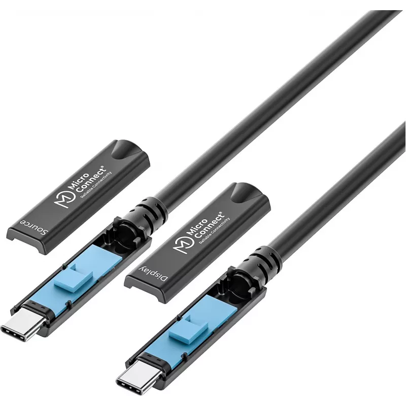 USB-C laidas MicroConnect MC-USB3.2CC05-8K-OP 5 m — palaiko 8K vaizdą, USB 3.2