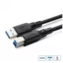 USB A–B laidas MicroConnect ColorFlex USB 3.2 Gen 1 (USB 3.0) 1 m, LSZH