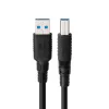 USB A–B duomenų kabelis MicroConnect USB3.0AB2B‑LSZH 2 m, USB 3.2 Gen 1 (Micro-B/B), mažai dūmų, be halogenų
