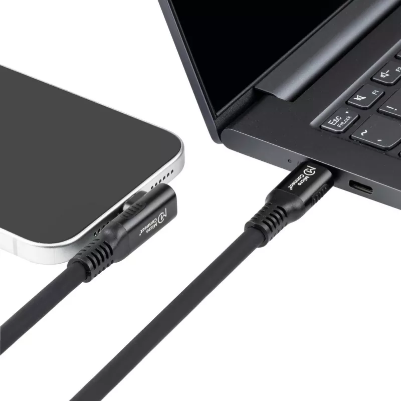 Microconnect MC-LS-USB4CC1.0-A USB laidas 1 m USB C Juoda
