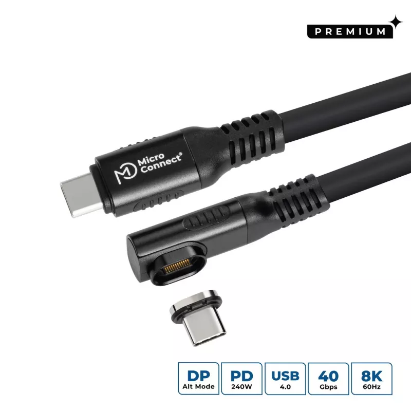 Microconnect MC-LS-USB4CC2.0-A USB laidas 2 m USB C Juoda