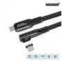 Microconnect MC-LS-USB4CC2.0-A USB laidas 2 m USB C Juoda