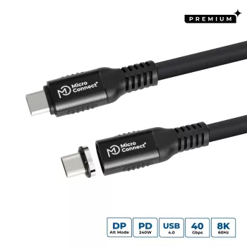 Microconnect MC-LS-USB4CC2.0 USB laidas 2 m USB C juodas