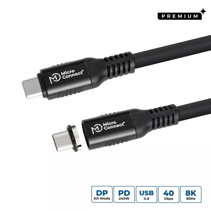 Microconnect MC-LS-USB4CC0.5 USB kabelis 0,5 m USB C juoda