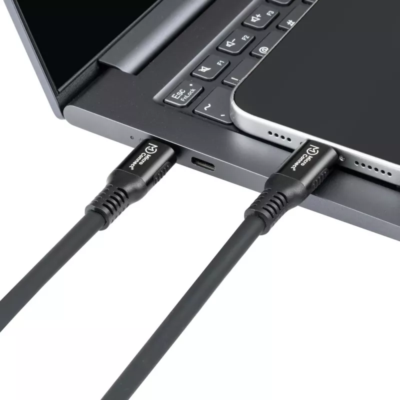 Microconnect MC-LS-USB4CC0.5 USB kabelis 0,5 m USB C juoda