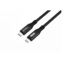 Microconnect USB4CC05-240W-80GBPS USB laidas USB4 Gen 3x2 0,5 m USB C juodas