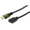 Techly ICOC-HDMI-4-EXT075 HDMI laidas 7,5 m HDMI Type A (Standard) Juoda