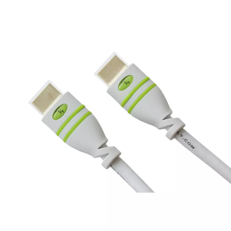 Techly 1m Didelės spartos HDMI laidas su Ethernet A/A Vyr./Vyr. Baltas ICOC HDMI-4-010WH