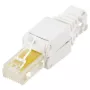 Laido jungtis LOGON TWP8P8TP RJ-45 Cat5e, skaidri / balta / geltona, pakuotė 10 vnt.