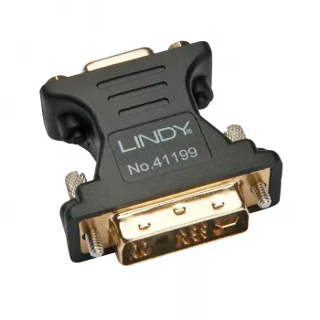 Lindy DVI-A kištukas į VGA patelę adapteris, juodas