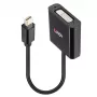 Lindy Mini DisplayPort–DVI aktyvus keitiklis 0,16 m, juodas