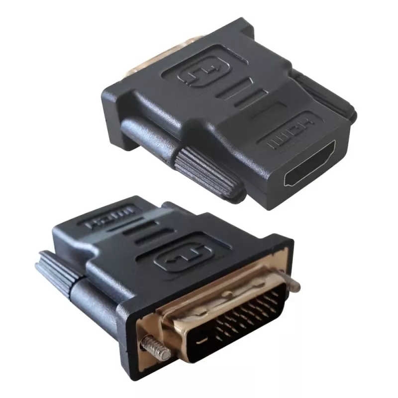 DVI-D lyties adapteris juodas Techly IADAP-DVI-HDMI-F