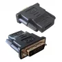 DVI-D lyties adapteris juodas Techly IADAP-DVI-HDMI-F
