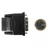 DVI-D lyties adapteris juodas Techly IADAP-DVI-HDMI-F