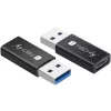 USB jungčių adapteris Techly IADAP USB3-AFT USB A į USB C, juodas