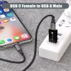 USB jungčių adapteris Techly IADAP USB3-AFT USB A į USB C, juodas