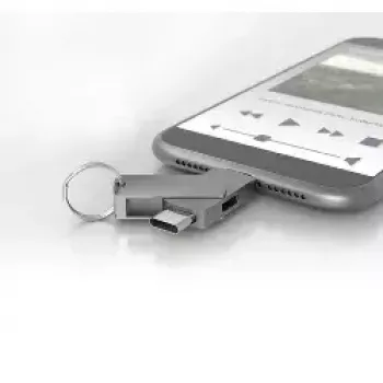 Kabelių jungčių adapteris Terratec 272986 USB Type-C USB Type-C Micro-USB Sidabrinis