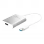 j5create JUA354 USB 3.0–4K HDMI ekrano adapteris, sidabrinis