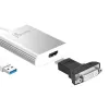 j5create JUA354 USB 3.0–4K HDMI ekrano adapteris, sidabrinis