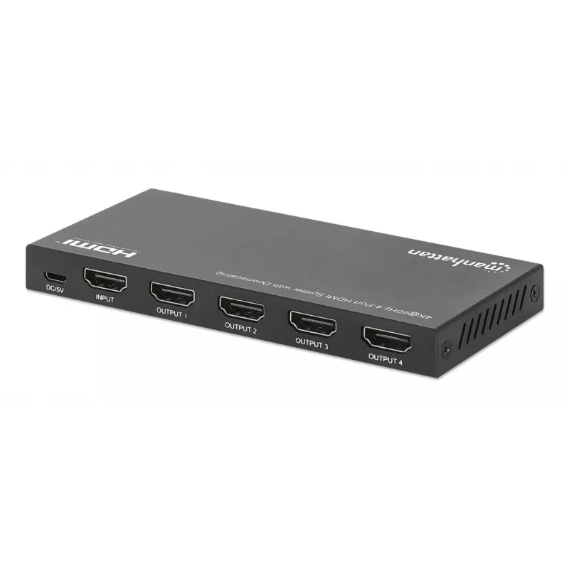 HDMI skirstytuvas Manhattan 4 prievadų 4K@60Hz su sumažinimo funkcija