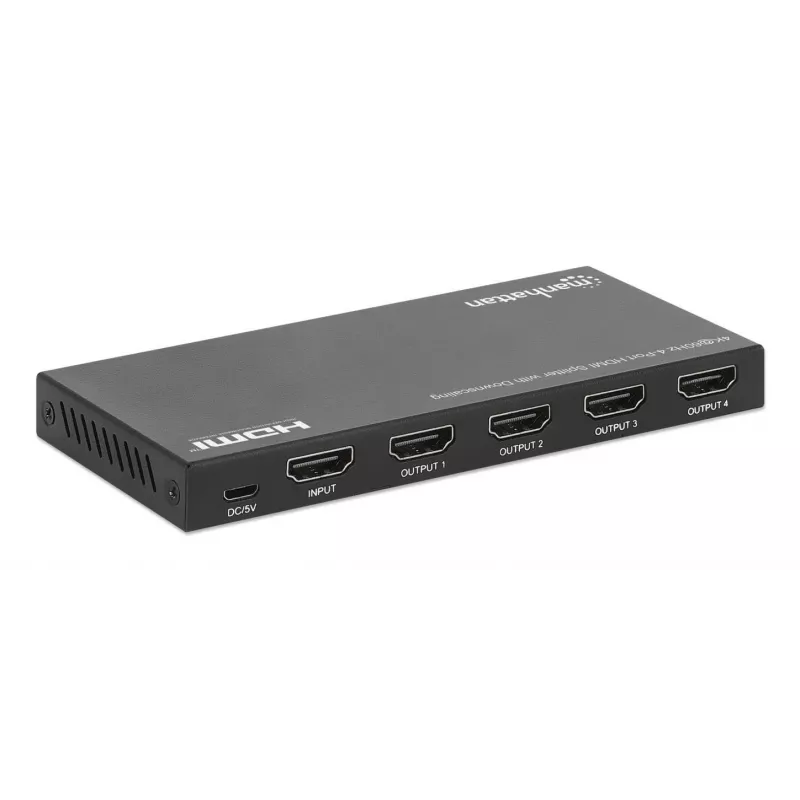 HDMI skirstytuvas Manhattan 4 prievadų 4K@60Hz su sumažinimo funkcija
