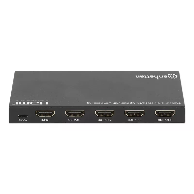 HDMI skirstytuvas Manhattan 4 prievadų 4K@60Hz su sumažinimo funkcija