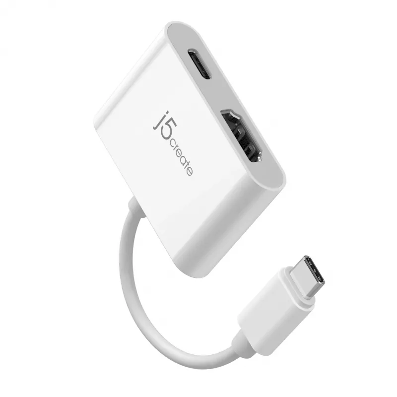 j5create JCA152 USB-C® į 4K HDMI™ adapteris su Power Delivery, juoda