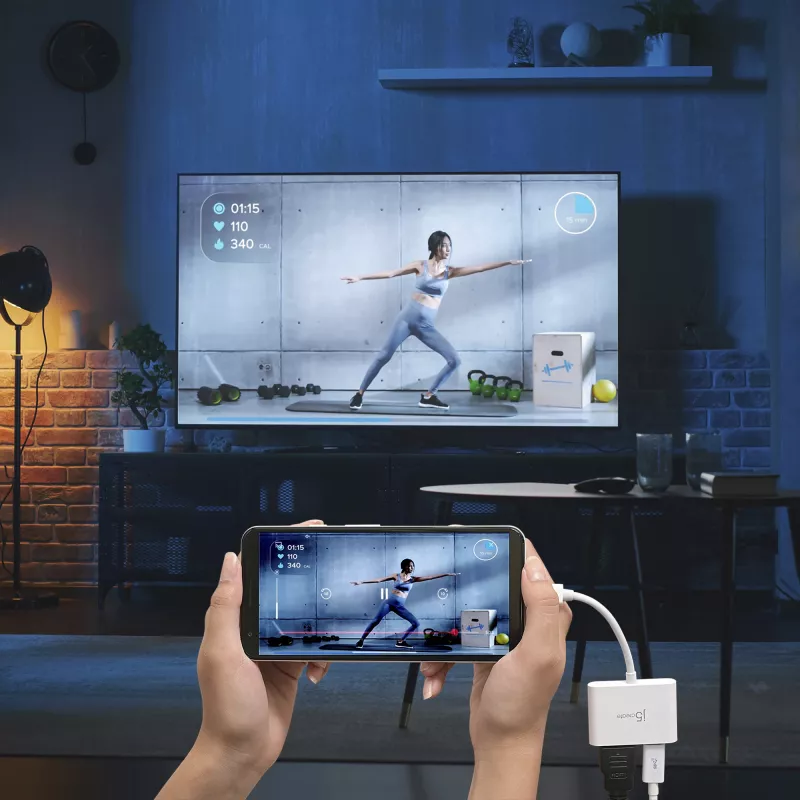 j5create JCA152 USB-C® į 4K HDMI™ adapteris su Power Delivery, juoda