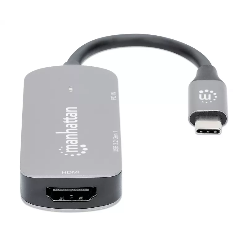 Manhattan USB-C dokas / šakotuvas HDMI USB-A USB-C 100 W maitinimo tiekimas 4K 60 Hz