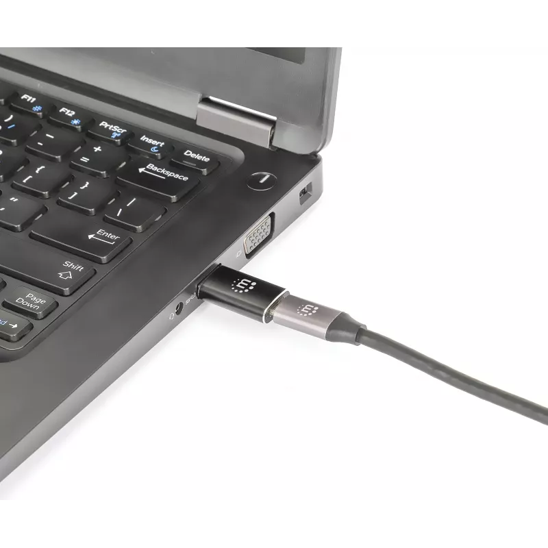 Manhattan USB-C į USB-A adapteris, lizdas į kištuką, 10 Gbps (USB 3.2 Gen2, dar žinomas kaip USB 3.1), SuperSpeed+ USB, juodas, garantija visam laikui
