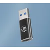 Manhattan USB-C į USB-A adapteris, lizdas į kištuką, 10 Gbps (USB 3.2 Gen2, dar žinomas kaip USB 3.1), SuperSpeed+ USB, juodas, garantija visam laikui