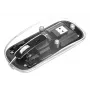Belaidė pelė Manhattan Transparent Įkraunama USB