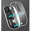 Belaidė pelė Manhattan Transparent Įkraunama USB