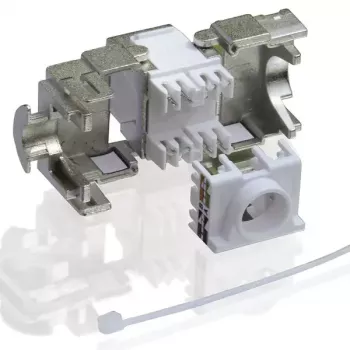 Cat.6a Keystone RJ-45 ekranuotas, beįrankis VALUE 26.99.0366