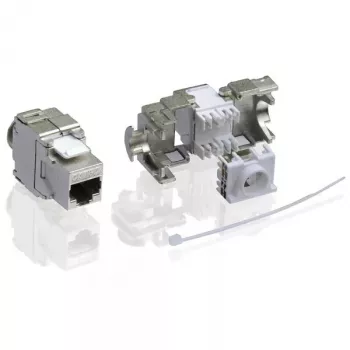 Cat.6a Keystone RJ-45 ekranuotas, beįrankis VALUE 26.99.0366