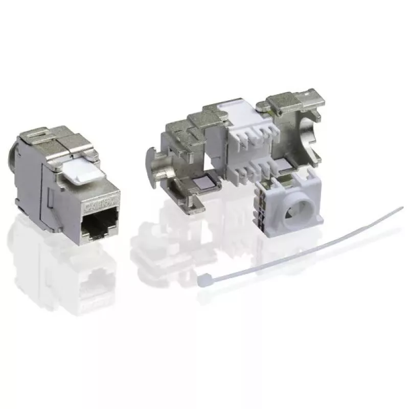 Cat.6a Keystone RJ-45 ekranuotas, beįrankis VALUE 26.99.0366