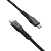 USB-C į USB-C maitinimo laidas EATON Urban Armor Gear Kevlar Core 1,5 m, USB 2.0, juoda/pilka