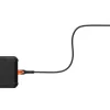 USB-C į USB-C maitinimo kabelis Eaton 1,5 m — Kevlar šerdis, USB 2.0, juoda / oranžinė